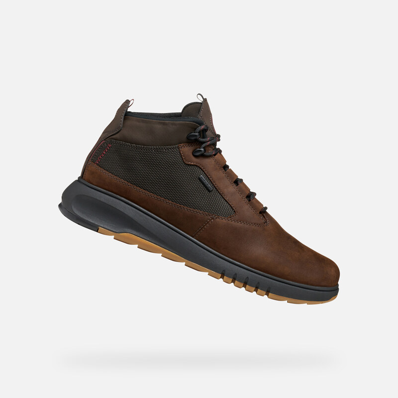 Dark Brown Mens Ankle Boots Geox Aerantis 4X4 ABX - Mens 65481233