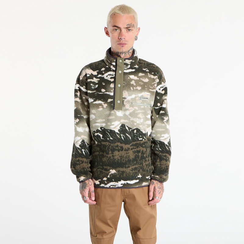 Mikina Columbia Helvetia II Printed Half Snap Fleece Safari Sisters M 65482409