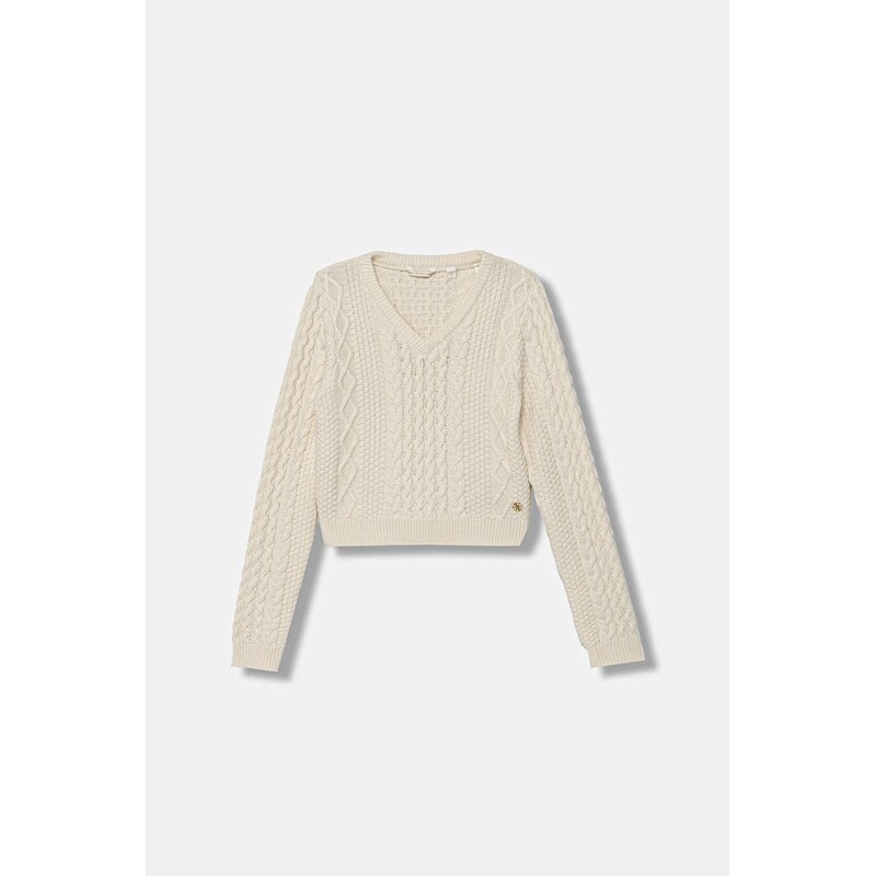 Detský sveter s prímesou vlny Guess 65482033