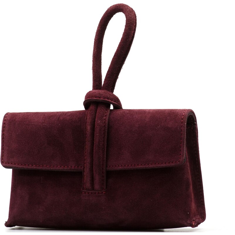 Blaire Kožená kabelka Minie bordó 65483417