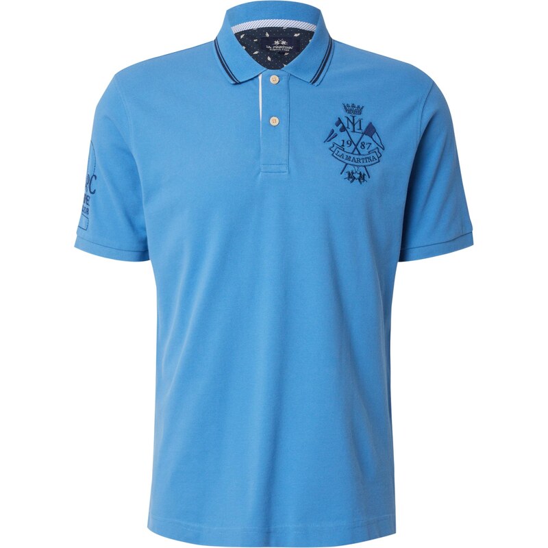 La Martina Tričko námornícka modrá / azúrová 65877330