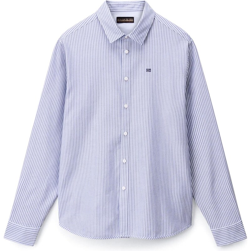 NAPAPIJRI Košeľa G-TERRA OXFORD modrá / tmavomodrá / biela 65885666