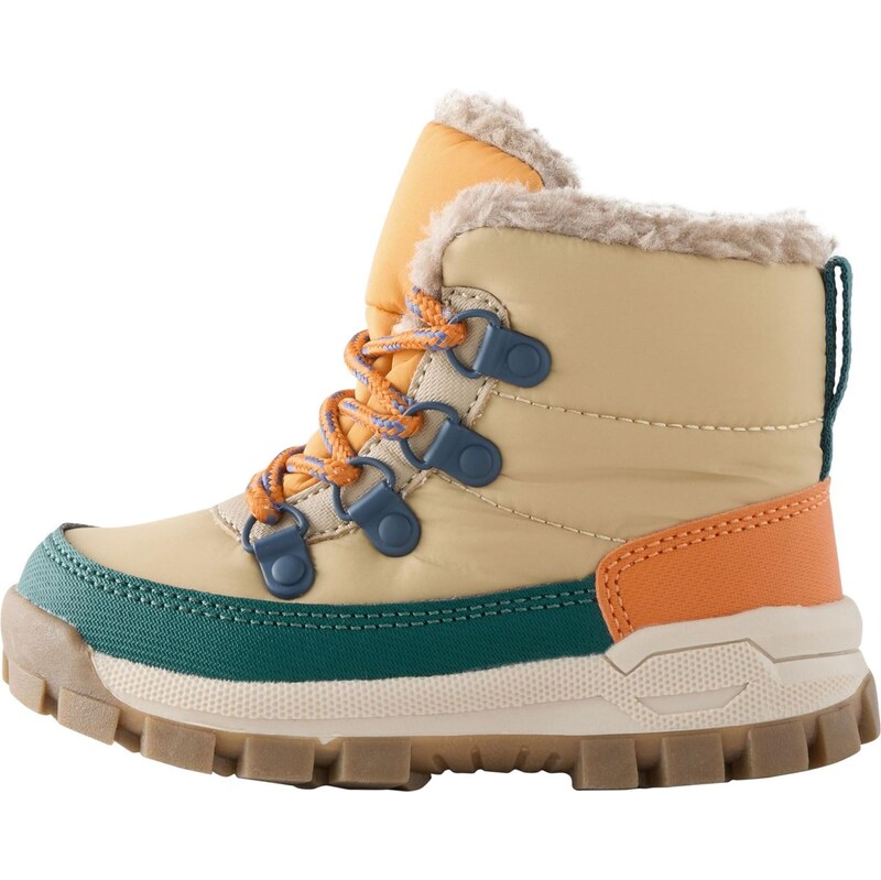 Next Snehule svetlobéžová / smaragdová / oranžová 65891842