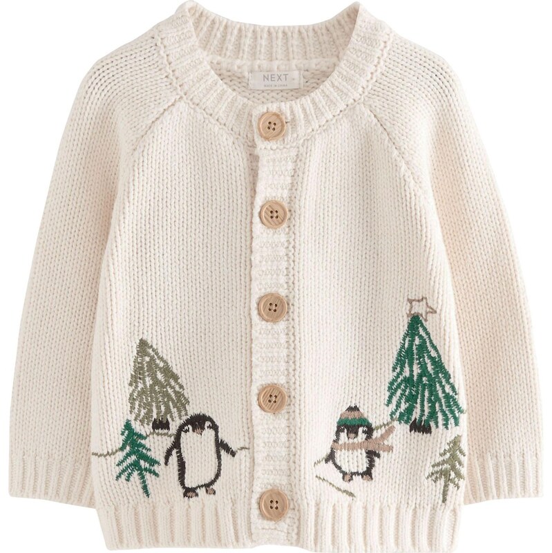 Next Kardigán krémová / brokátová / zelená / čierna 65663445