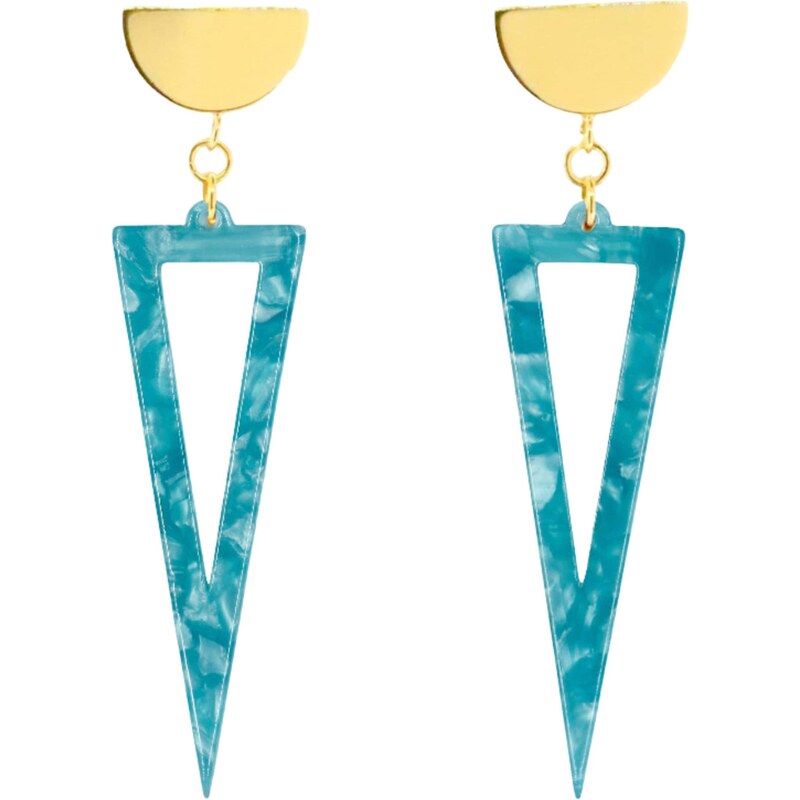 Fräulein Wunder Náušnice modrá 65889998