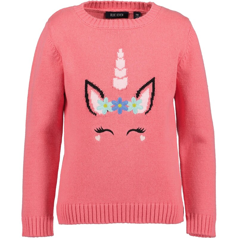 BLUE SEVEN Sveter svetlomodrá / lososová / ružová / čierna 65894419