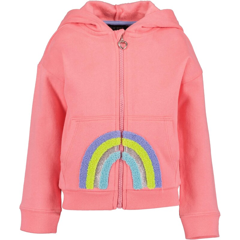 BLUE SEVEN Tepláková bunda svetlomodrá / žltá / modrofialová / 65894427