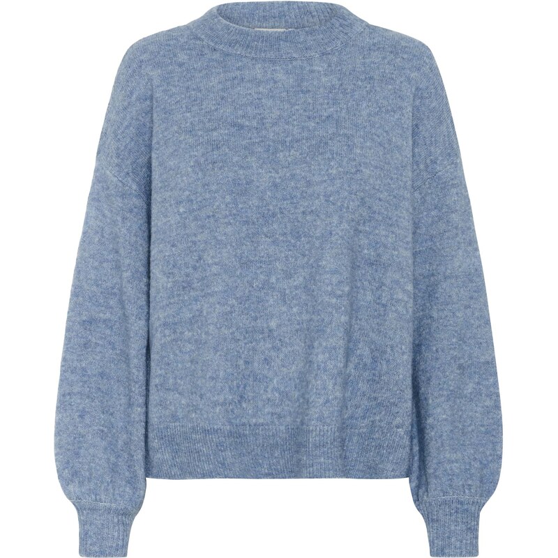 Kaffe Sveter Luca modrá melírovaná 65731134