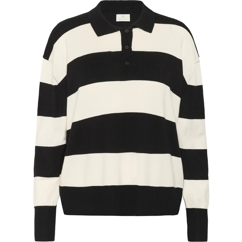 Kaffe Sveter KALizza čierna / šedobiela 65731155