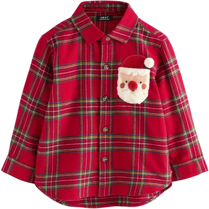 Next Košeľa zelená / červená / vínovo červená / biela 65853169