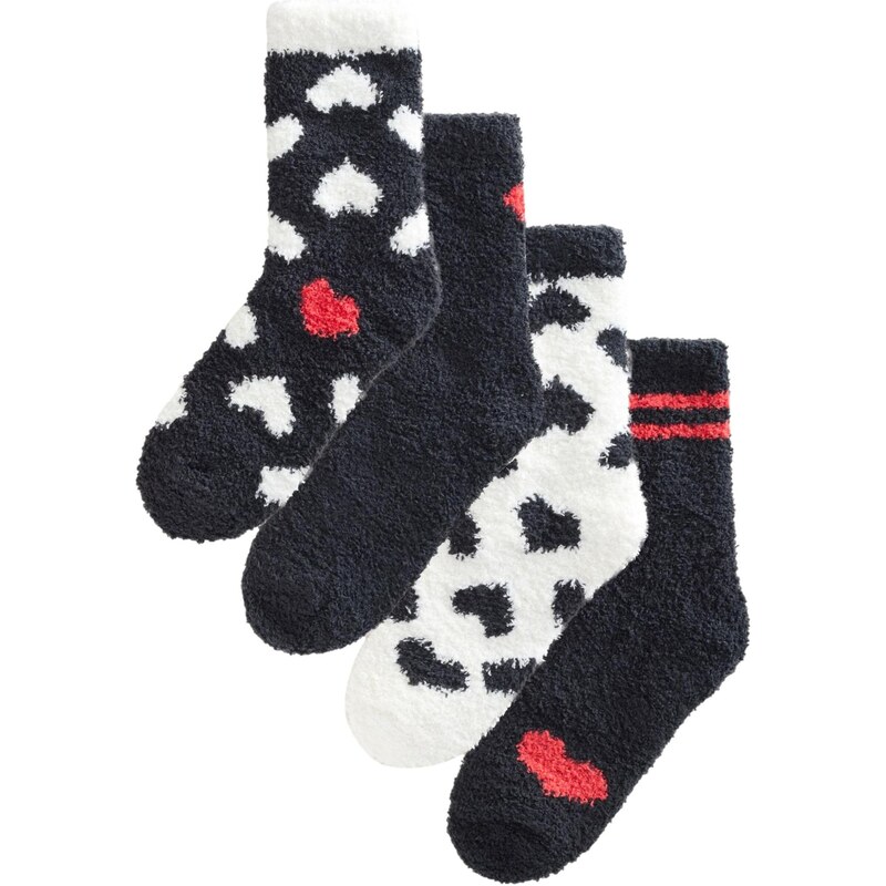 Next Ponožky červená / čierna / biela 65660401