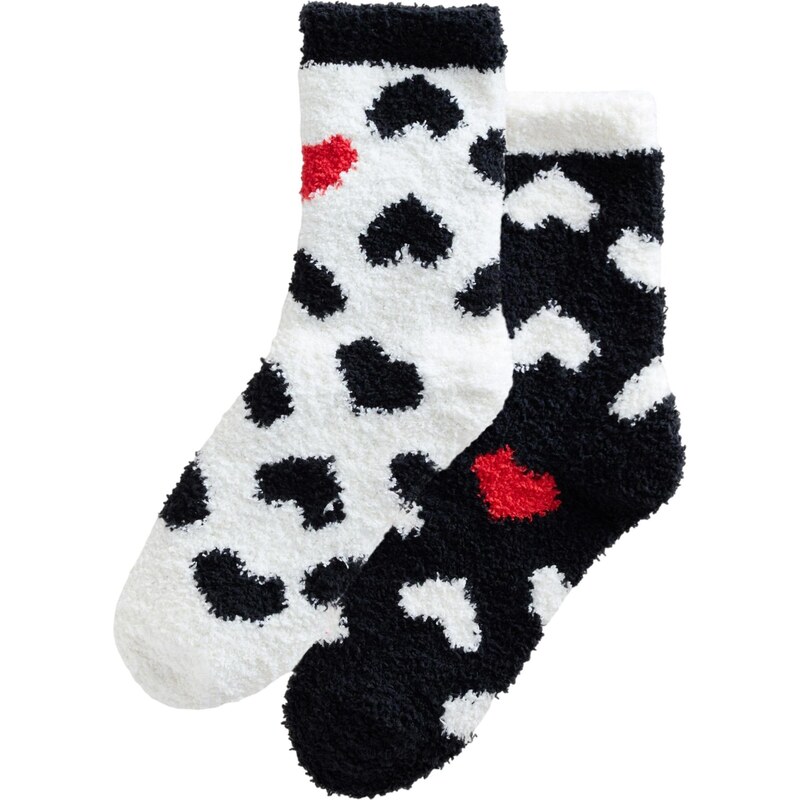 Next Ponožky červená / čierna / biela 65660396