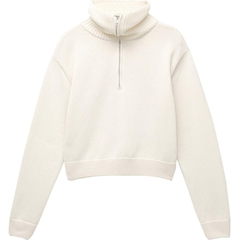Pull&Bear Sveter PACIFIC svetlobéžová 66008804