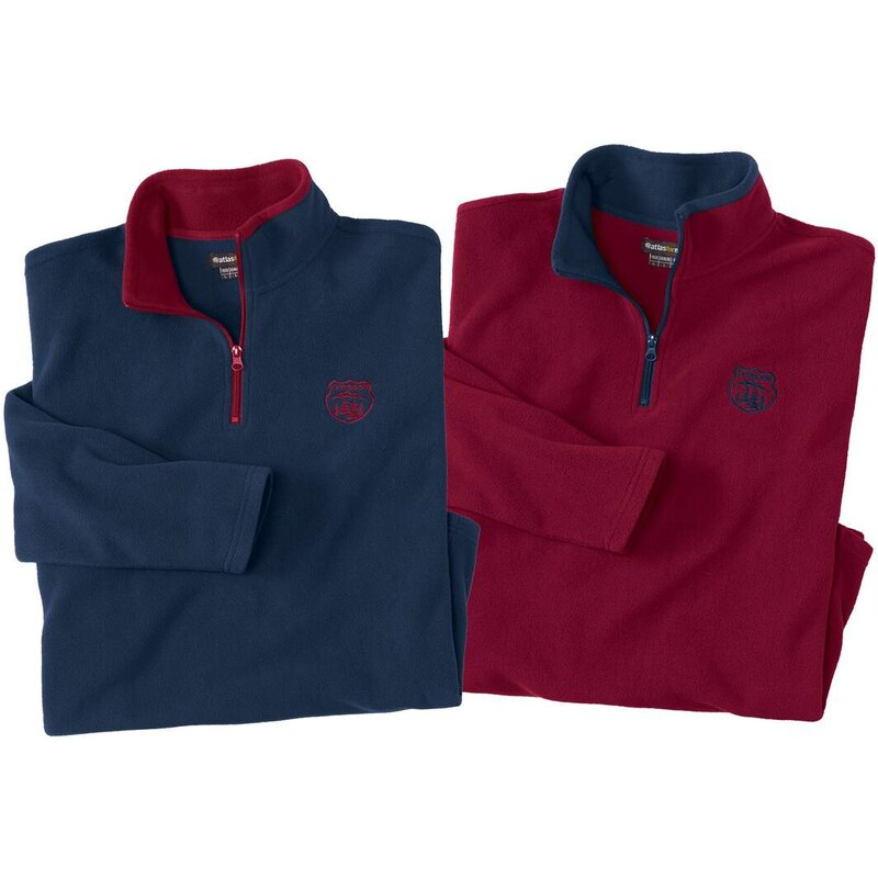 Sada 2 mikroflísových mikín Outdoor Atlas For Men Modrá 56910845