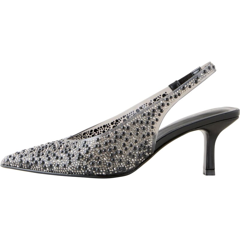 Next Lodičky s otvorenou pätou Forever Comfort čierna / strieborná 65891748