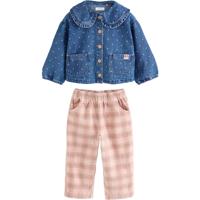 Next Set modrá denim / olivová / ružová / staroružová 65891777