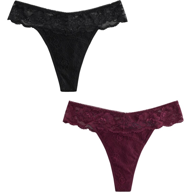 Next Tangá burgundská / čierna 65891953