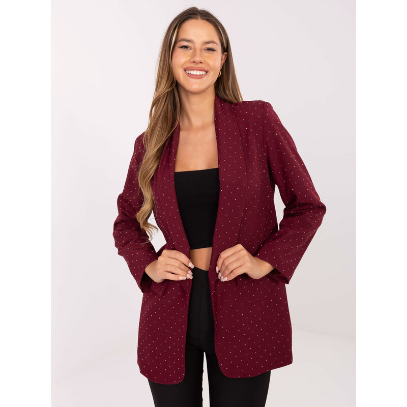 RUE PARIS Blazer-IT-MA-18657.88-burgundy 65487100