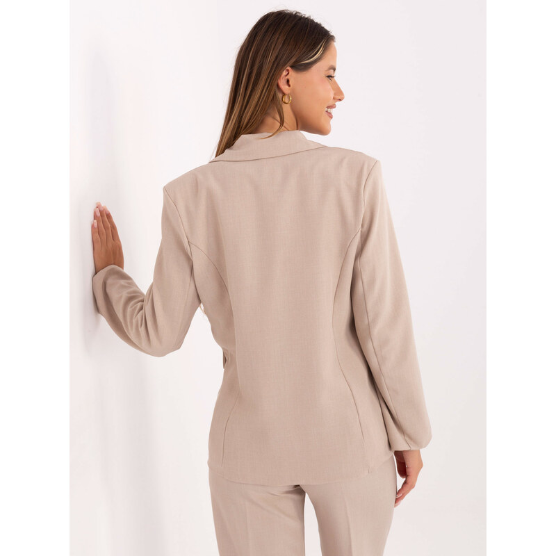 RUE PARIS Blazer-IT-MA-FL8391.87-beige 65487102