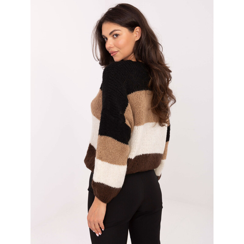 RUE PARIS Sweater-MI-SW-0409.85-black-brown 65487118