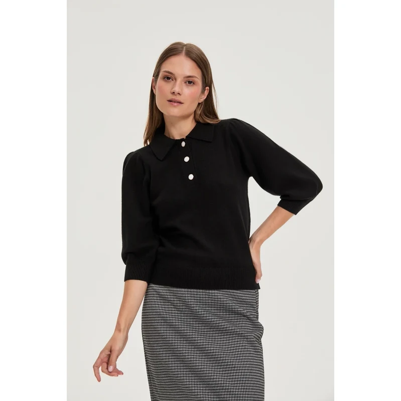 Marisse WOMENS SWEATER Z-SW-4811 BLACK 65487135