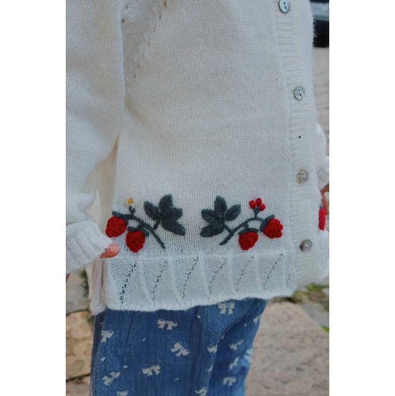 Detský sveter Konges Sløjd MINIA FRILL CARDIGAN 65496509