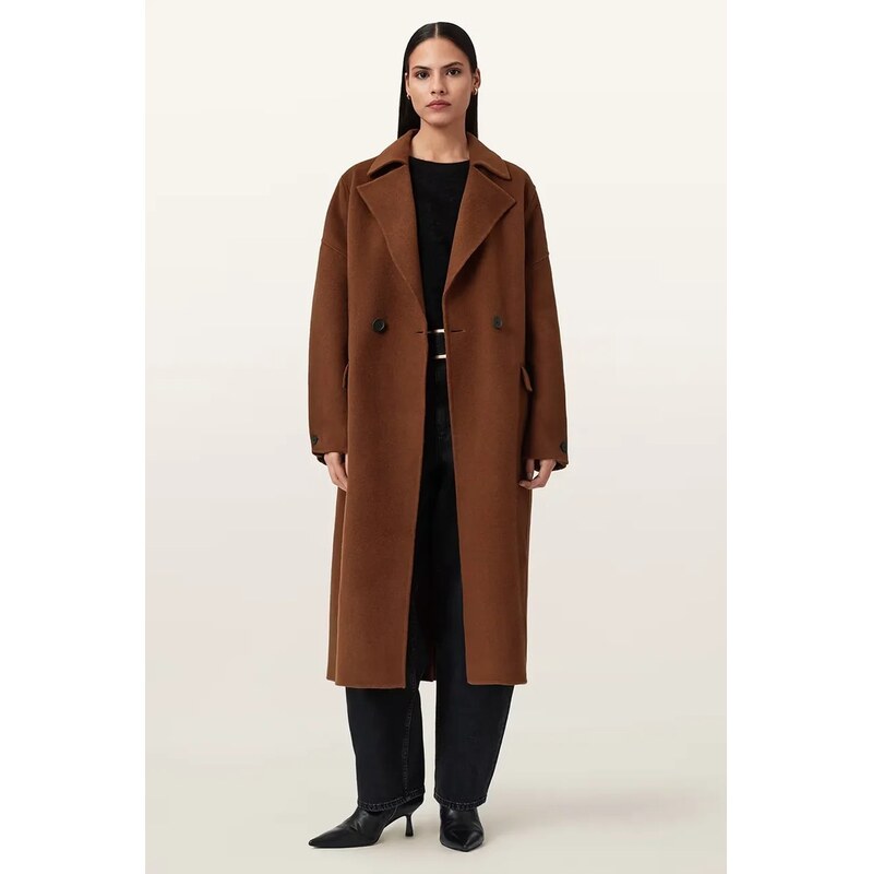 Kabát s prímesou vlny AllSaints SELLMA 65496549