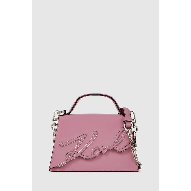 Kožená kabelka Karl Lagerfeld K/SIGNATURE 65496670