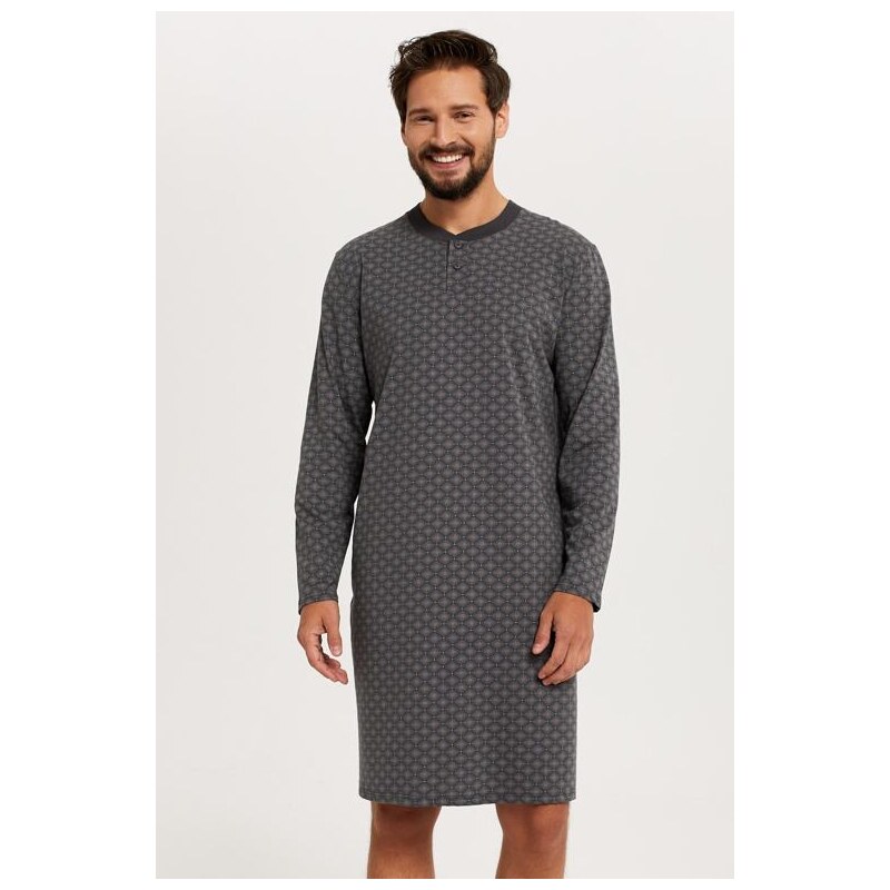 Italian Fashion Pánska nočná košeľa Balmer sivá 50057973