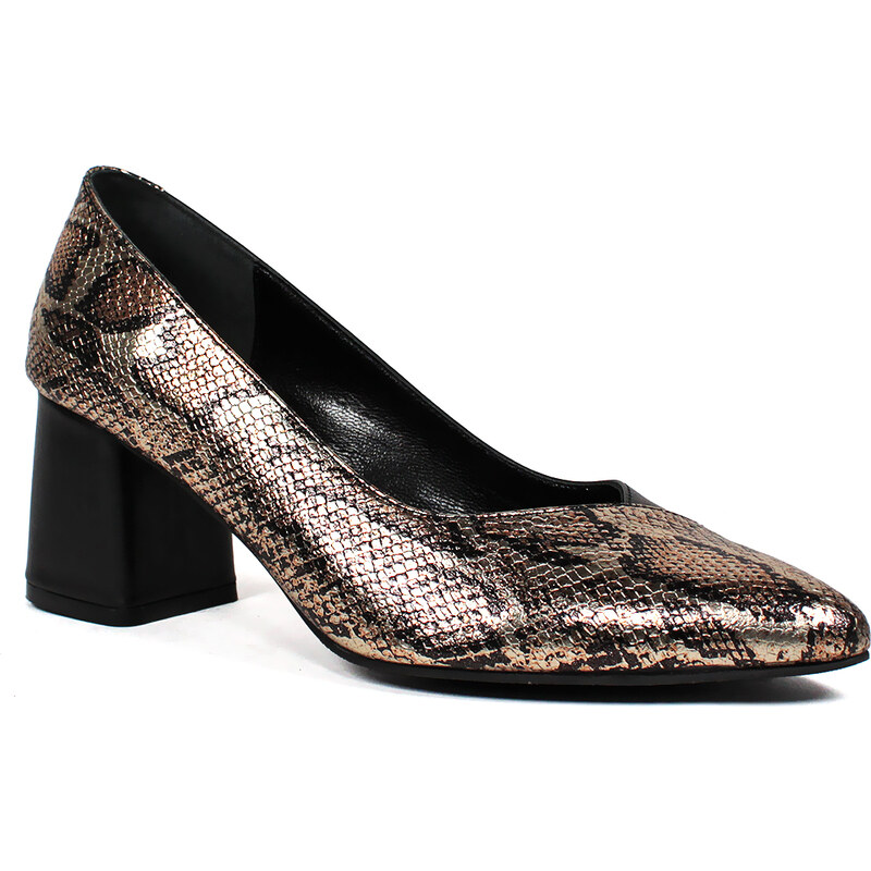 Secretshoes Elegantné lodičky s hadím vzorom 65489756