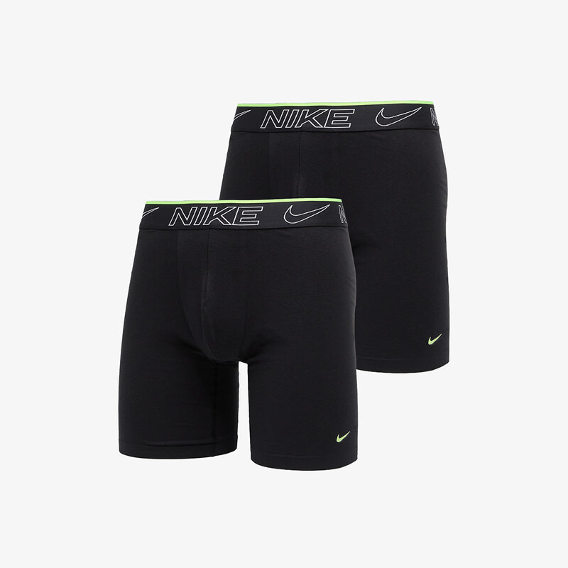 Boxerky Nike Elite Cotton Stretch Long Boxer Brief 2-Pack Black L 65490078
