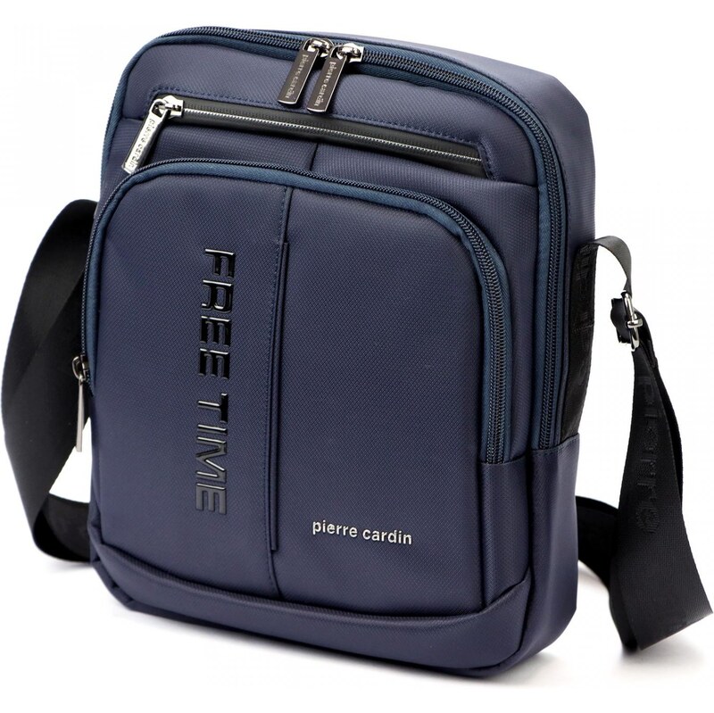 Štýlová pánska textilná crossbody taška Pierre Cardin Gavin, tmavo 66316923