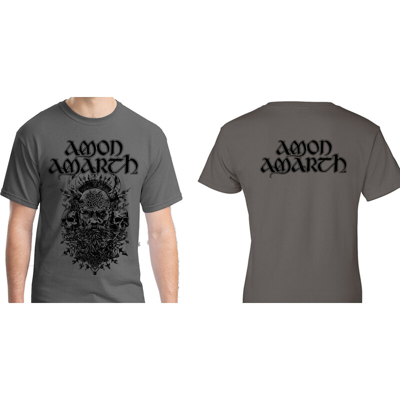 Fruit of the Loom Amon Amarth - Viking (Anthracite) (tričko) 65490386