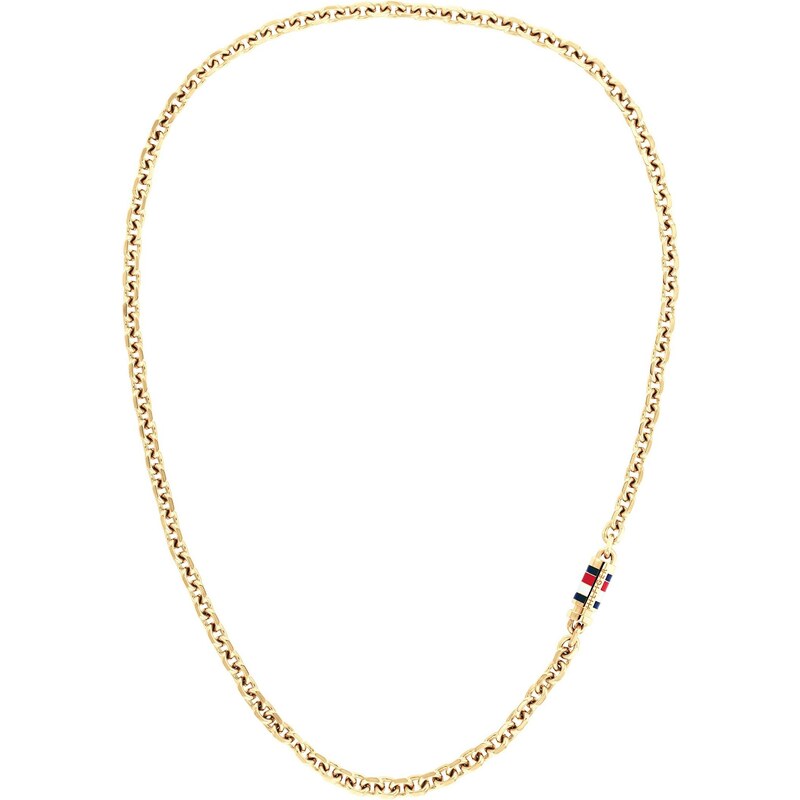 Tommy Hilfiger Neprehliadnuteľný pozlátený náhrdelník Bruce Chain 66581111