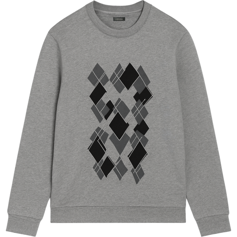 Z ZEGNA Graphic Grey mikina 65490610