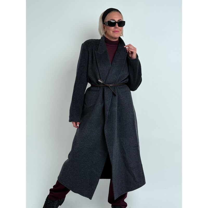 LUMINA Antracitový kabát MINIMALIST 65491327