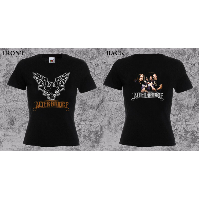 Fruit of the Loom Alter Bridge - Logo and Band (dámske tričko) 65491401