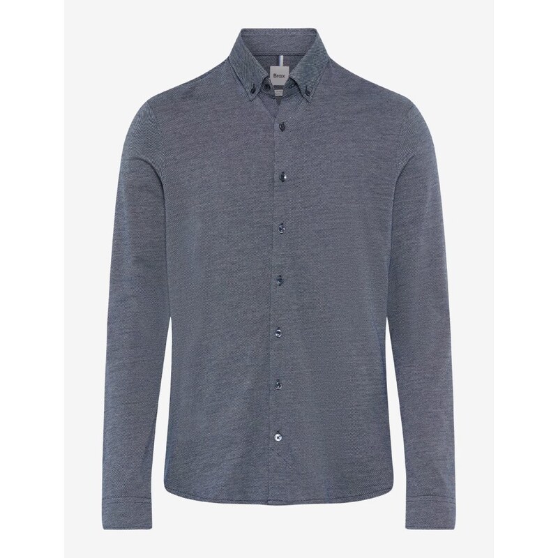 Pánska modrá jersey košeľa BRAX modern fit 65491831
