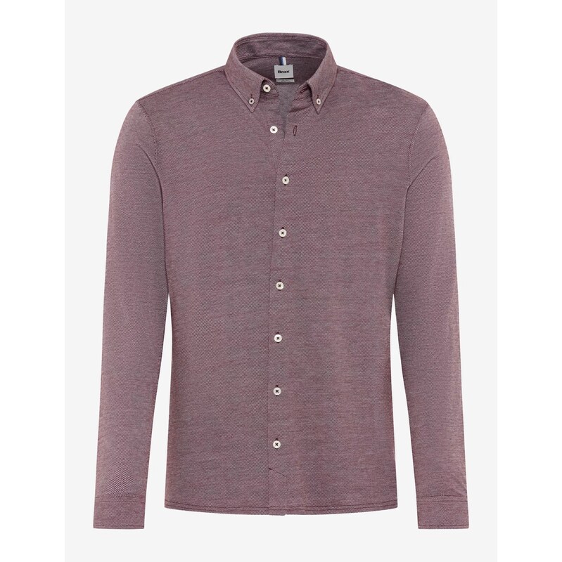 Pánska bordová jersey košeľa BRAX modern fit 65491832