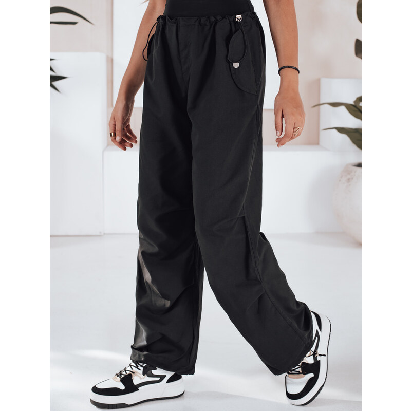 BASIC Čierne cargo nohavice DENWER UY1666 45763787