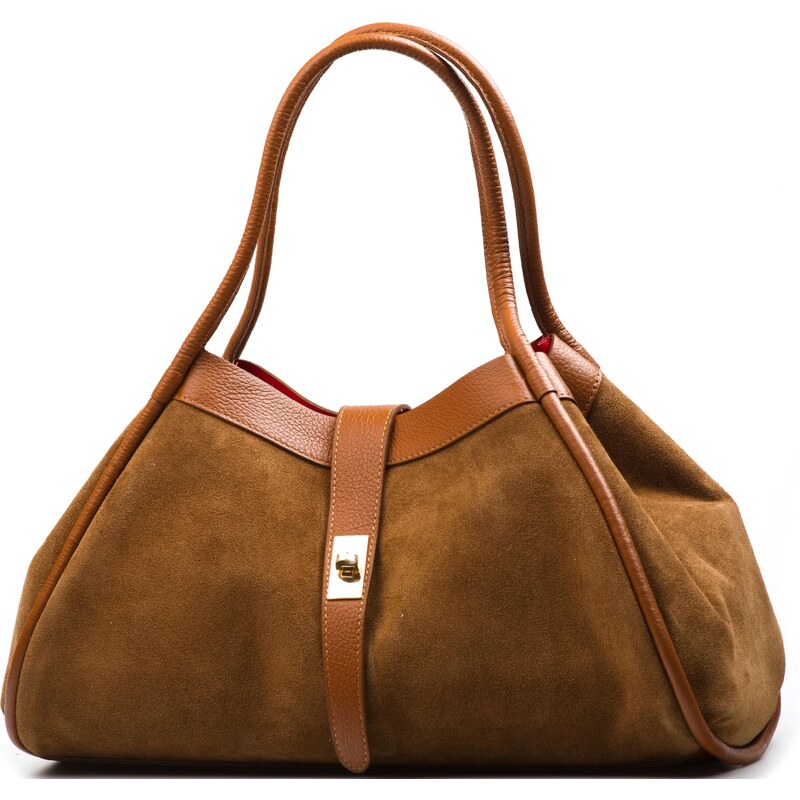 Blaire Kožená kabelka Rossa koňakovo hnedá 65492536