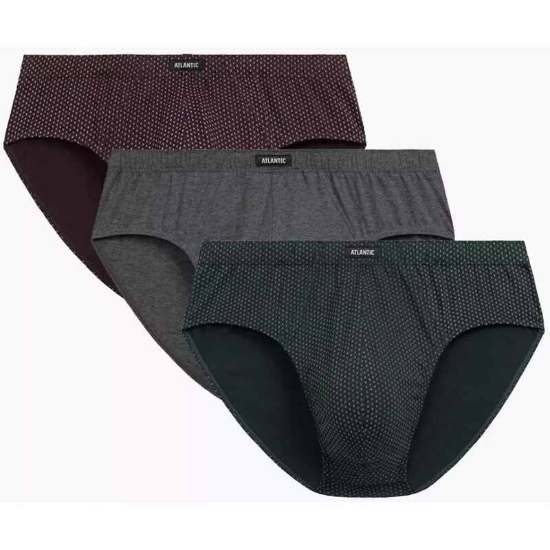 Atlantic Pánske slipy 3 pack 202 65492734