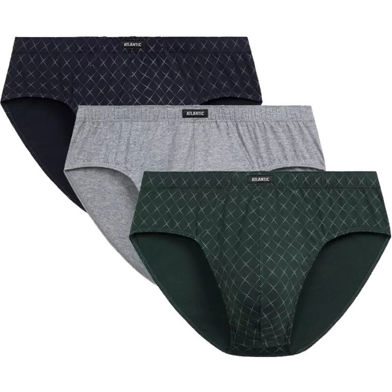 Atlantic Pánske slipy 3 pack 205 65492738