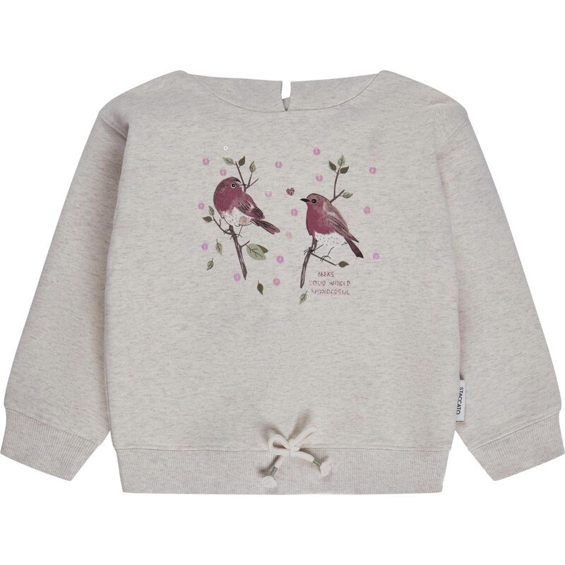 STACCATO Mikina svetlosivá / jedľová / cyklaménová / eozín 65635657