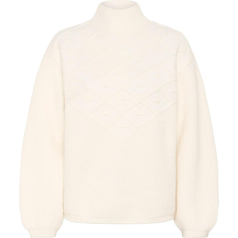 Kaffe Sveter KAMaddie biela ako vlna 65730892