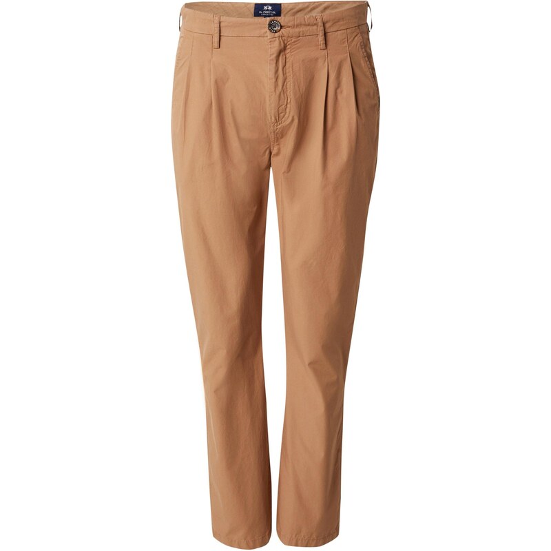 La Martina Plisované nohavice hnedá 65877312