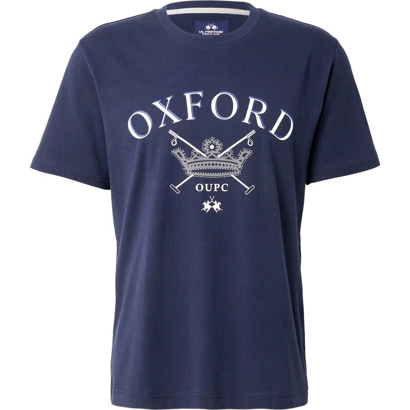 La Martina Tričko modrá / tmavomodrá / šedobiela 65877326