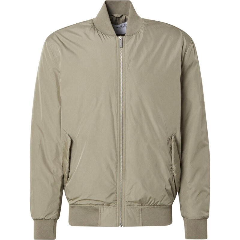 SELECTED Prechodná bunda SLHCLAY farby bahna 65792575