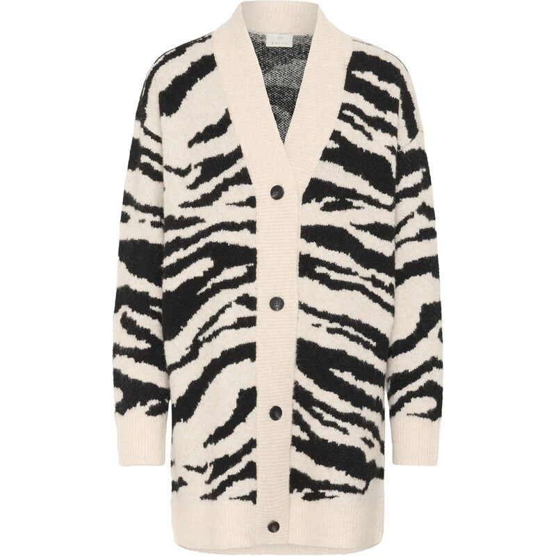 Kaffe Kardigán Sandra čierna / biela 65493818