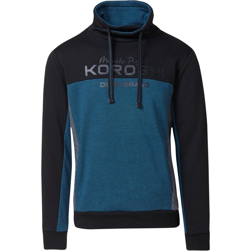 KOROSHI Mikina modrá / čierna 65694926